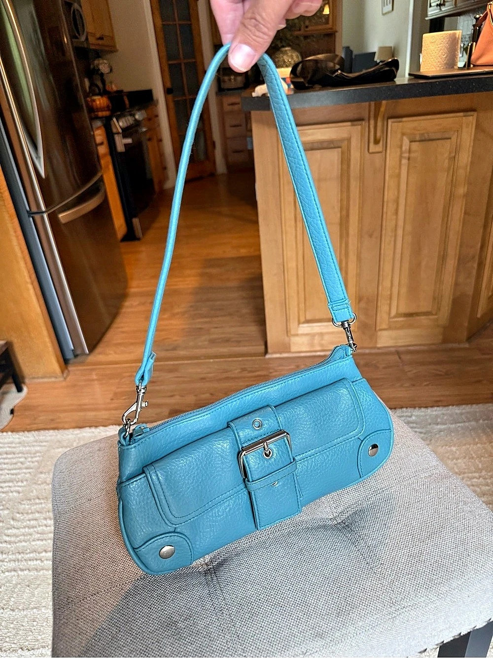 Blue Shoulder Bag
